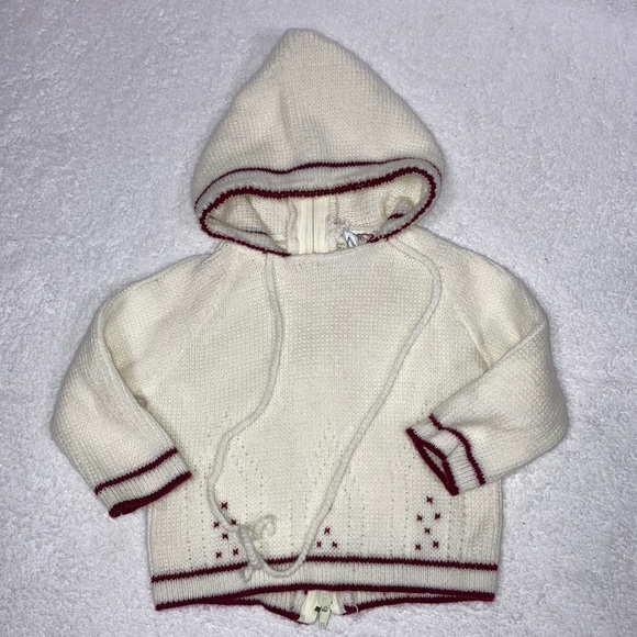 Vintage cuddleups zip back hooded sweater size 12m - Picture 1 of 6